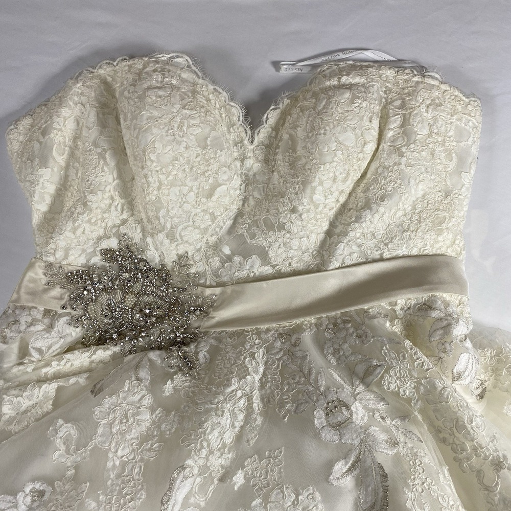 Wedding Dress Allure Romance Style 3609 - Size 14  Excellent Condition - Picture 3 of 14